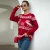 Import 2021 New fashion Snowflake Fawn Jacquard Long Sleeve Christmas Pullover Sweater from China