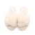 Import 2021 new home couple plush slippers Amazon hot selling cross band warm non-slip open toe slippers from China