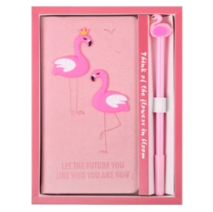 2021 Promotion Rubber Cute Flamingo Chinese Gift Set