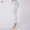 2021 Wholesale OEM new model jeans private label womens jeans denim jeans with high quality custom