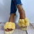 Import 2021 wholesale rainbow womens slides fake fur ball pu slides cute candy color fur hot sale ladies slipper from China
