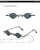 2021 Women Men unisex Retro Fashionable metal Vintage Small square sunglasses with chain