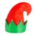 Import 2024 Party Elf Cap Plush Made Curled Peak Christmas Santa Hat With Metal Bell Decoration from China