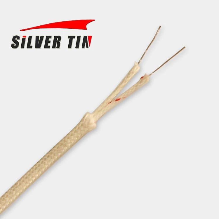 2*1mm2 Fiberglass Braided High Temperature Thermocouple Extension Wire Type K