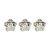 Import 23MM hollow five-star alloy buttons high-end pearl clothing accessories buttons from China