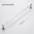 Import 24" Single Towel Bar for Bathroom Wall Mounted Stainless Steel Tow Bar Chrome Finishing from China