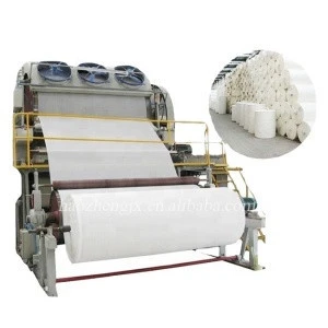 2400mm  waste paper recycle processing converting product jumbo roll toilet tissue paper making machine