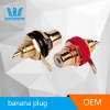 24K Gold Plated Speaker Cable Tube Amp Terminal Plug Binding post
