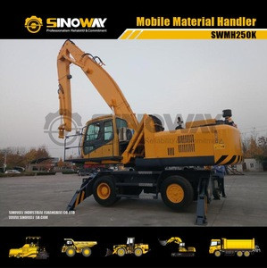 25 ton Material (Scrap) Handling Machine (mobile) with Orange peel Grab for Metal Recycling Plant