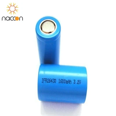 26430 1600mAh 3.2V Rechargeable LiFePO4 Lithium Ion Battery