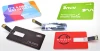 2GB 8GB 16GB 32GB Wafer Music Business Card USB Flash Drive Credit Card USB with Colorful Logo Print