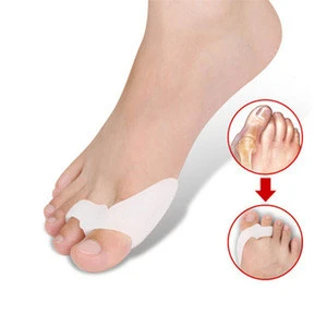 2pcs Silicone Gel Toe Separator Eases Foot Pain Thumb valgus corrector Foot Massager