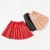 Import 3-10years Baby  Girls PU Leather Pleated Skirt Baby Girl Elastic Waist Short Solid Skirts  pleated skirt from China
