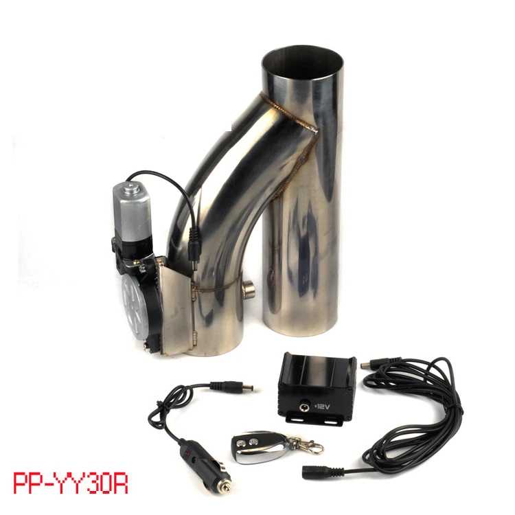 304 stainless steel type Y pipe adjustable car exhaust cutout valve 12v electric with remote    PP-YY30R