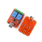 #343  2 channel relay 5v drive-free usb control switch module 2-way relay module computer control switch board controller module