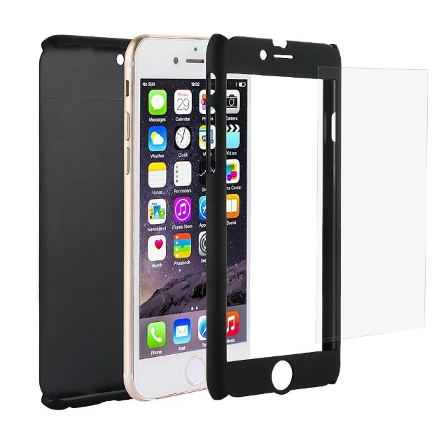 360-degree Protective Cover for iphone case with Free tempered glass