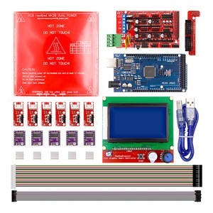 3D Printer Kit for Mega 2560 R3 + RAMPS 1.4 Controller + LCD 12864 + 6 Limit Switch Endstop + 5 A4988 Stepper Driver