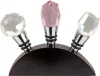 3Pieces zinc alloy and crystal wine bottle stopper set
