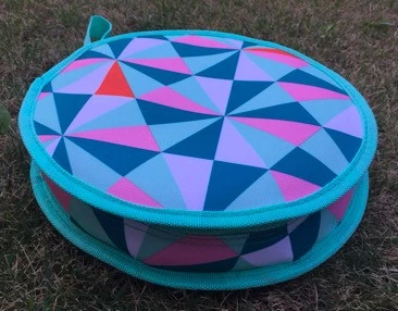 4 Person Round Shape Picnic Table Bag Set Camping Cutlery Set