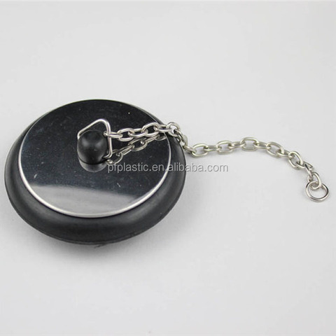 Buy 40 - 60 Mm Bathtub Drain Plug Rubber Sink Plug Stainless Ball Chain ...