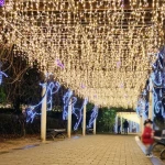 4*0.3M Led String Lights Waterfall Light Waterproof Party Wedding Porch Decoration Curtain Fairy christmas lights icicles2023