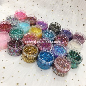 40g your own logo glitter gel makeup single eyeshadow cream Loose Sequins Pigments