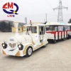 40seats two carriages trackless train steam locomotive for sale