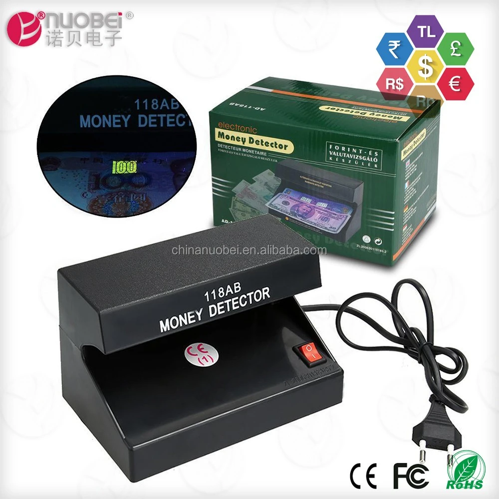 4W UV light fake money currency banknote Counterfeit detector