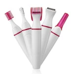 5 in 1 Set Epilator Electric Hair Shaver Painless Trimmer For Eyebrow Nose Body Bikini Area Facial Hair Removal Hair Clipper