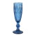 Import 5 Ounce Embossed Pattern Thick Stem Solid Color Fashion Champagne Wine Flutes Glass Goblet from China
