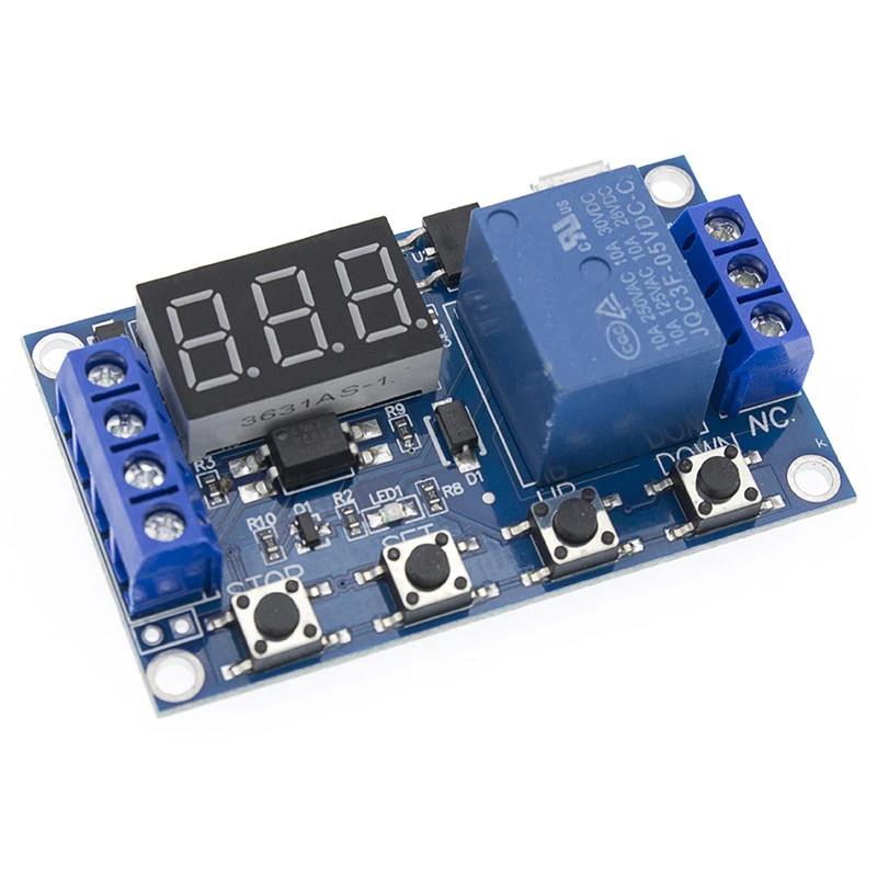 6-30V Relay Module Switch Trigger Time Timing Delay Circuit Timer Cycle Adjustable 828 Promotion