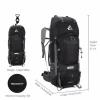 60L Outdoor Large Capacity Hiking Camping Rucksack Mountaineering Trekking Bag Water Resistant Backpack