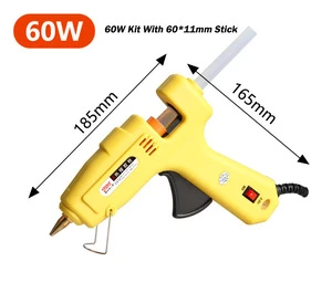 60W Hot Melt Glue Gun With Glue  Adhesive Sticks Rod For Craft Repair