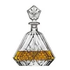 700ml Lead Free Crystal Whiskey Decanter Set with 2 Old Fashioned Whisky Glasses for Liquor Scotch Bourbon or Wine