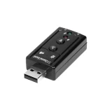 7.1 External USB Sound Card USB to Jack 3.5mm Headphone Audio Adapter Microphone Sound Card For Mac Win Computer Android Linux