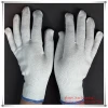 7/10 gauge white knitted cotton gloves manufacturer in china/cheap mittens