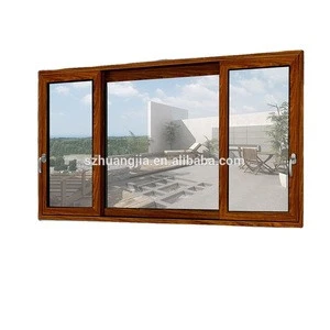 75 series thermal break aluminum doors window with insulated and tempered glass