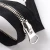 Import 8# Metal brass zipper, Shiny Silver, garment accessories, Customized from China