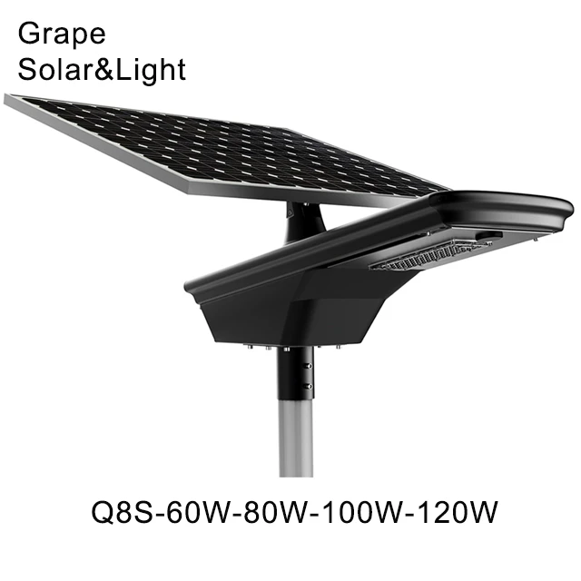 80w all in one outdoor waterproof solar street light with ip camera