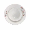 8inch Hot Sale print salad bowl Opal Glass bowl In Good Price White Porcelain Bowl
