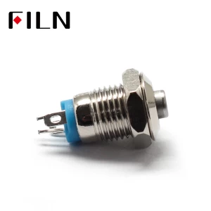 8MM illuminated  waterproof high head  momentary  push button switch with LED 3V 1.8V