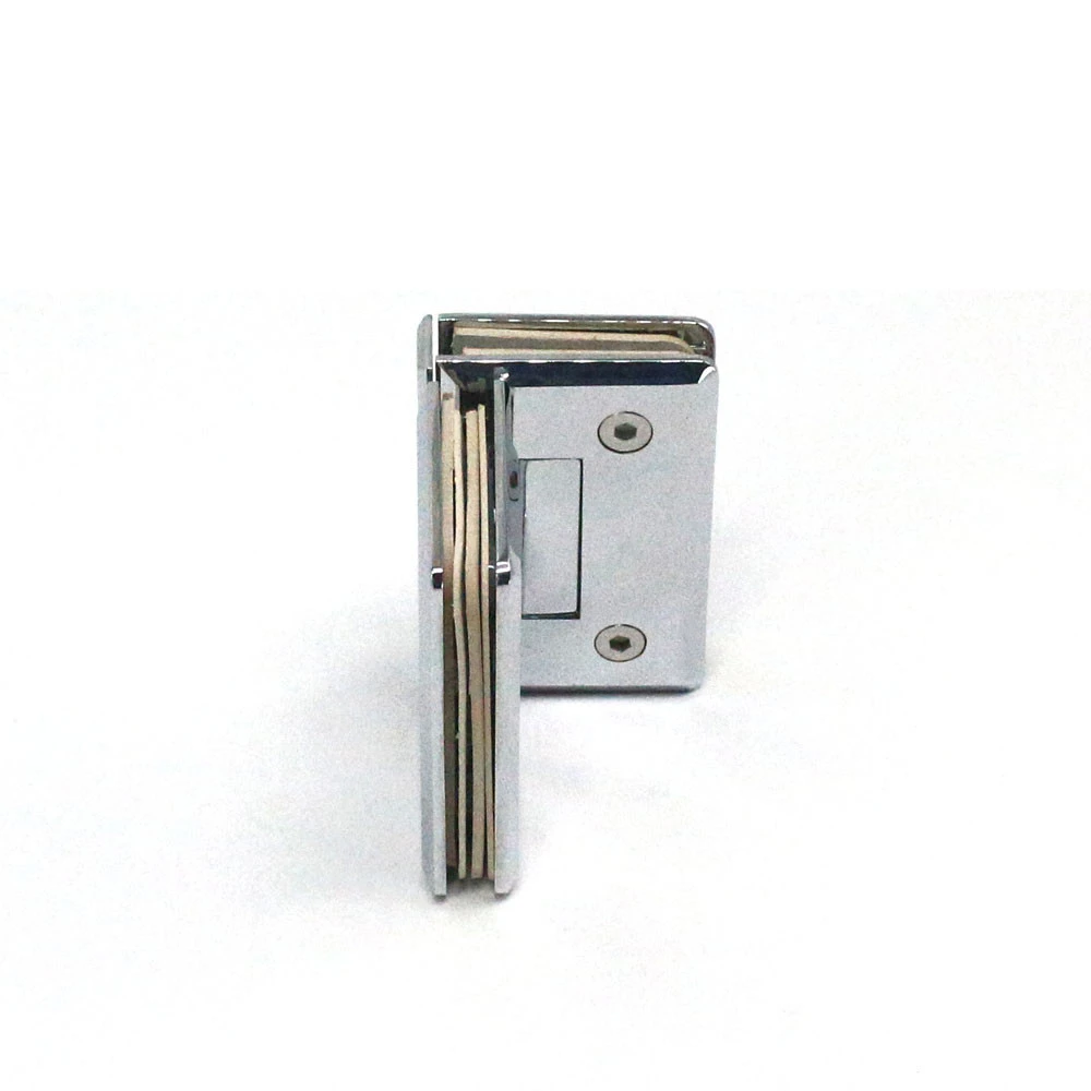 90 degree glass door clamp Glass to Glass  shower hinges bathroom chrome Shower room accessories