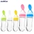 Import 90ml Kids Rice Paste Infant Food Dispensing Spoon Baby Care Bottle Silicone Extrusion Type Feeding Tool from China