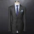 Import 90%wool 10%cashmere one buttons grey stripes made to measure suits from China