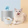A0742 Ceramic Raised Cat Food Bowl Adjustable Pet Feeder Slanted Elevated Pet Bowl