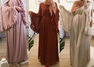 abaya loose sequins embroidery lace kaftan Arab robe femme front open kimono cardigan islamic clothing abaya muslim dress