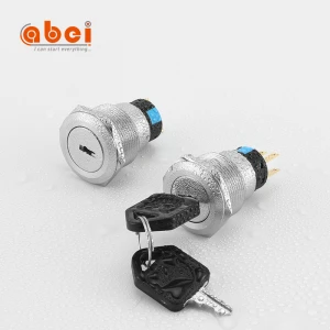 ABEI stainless steel  2 or 3 position rotary toggle switch on off on electric key switch push button switch