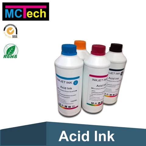 Acid Digital Inks specific for direct printing on silk, polyamide and wool