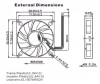 ADDA 80*80*15mm 12V DC Car Axial Flow Fan