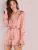 Import Adult Women Long Sleeve Pink Satin Romper Onesie Pajamas from China